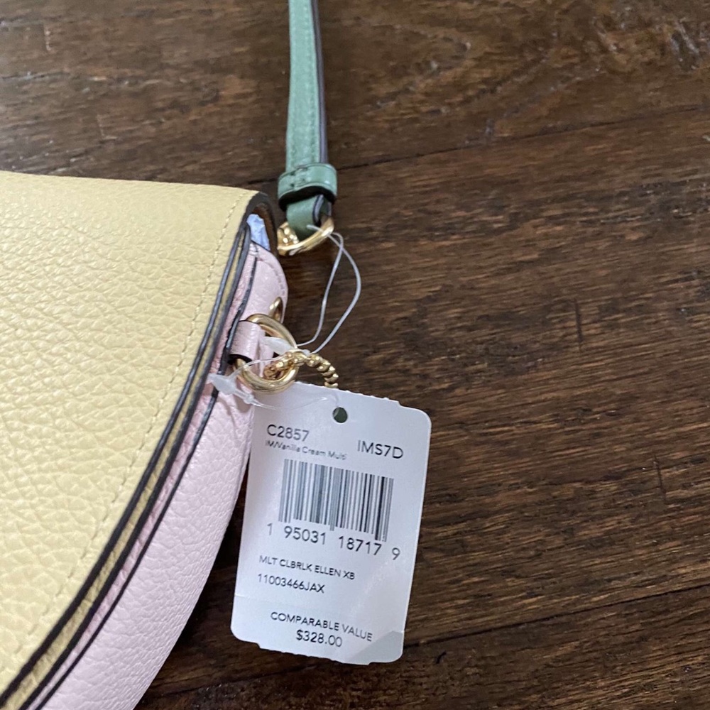 Coach Crossbody In Colorblock Vanilla Cream Multi - Picture 7 of 16